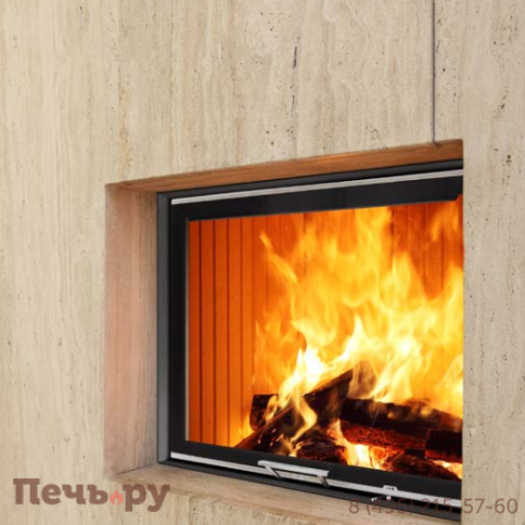 Каминная топка Hoxter Haka 67/51Wh+ подъем вверх, двойное остекление фото 3