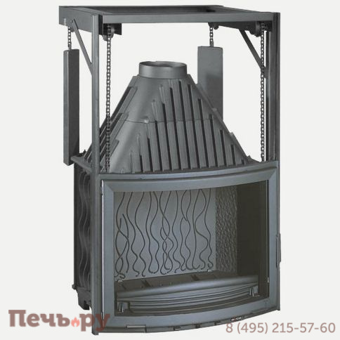 Каминная топка Invicta 800 Панорамик контргруз фото