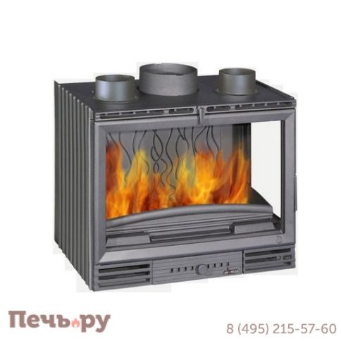 Каминная топка Invicta insert 700 Гранд Визьон Турбо 2 стекла (правая/левая) фото