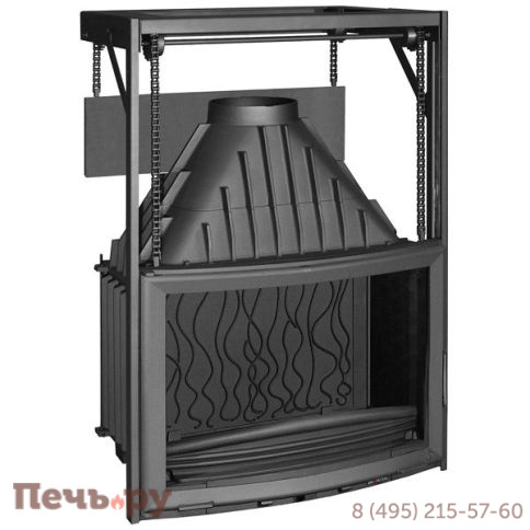 Каминная топка Invicta Panoramic 700 lifting door (Панорама 700 Контргруз) фото