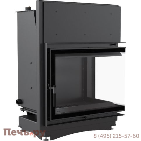 Каминная топка Kratki Amelia/PW/B/24/BS/W/Deco, змеевик фото