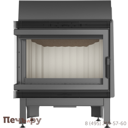 Каминная топка Kratki Blanka 670/570/L/BS (угловое стекло слева) фото 2