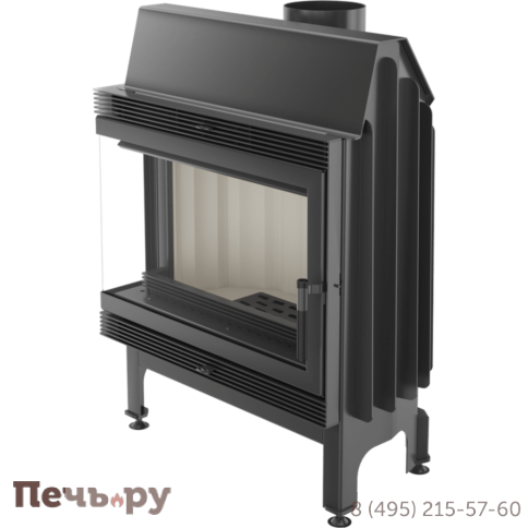 Каминная топка Kratki Blanka 670/570/L/BS (угловое стекло слева) фото 3