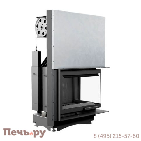 Каминная топка Kratki Maja/P/BS/G (угловое стекло справа,гильотина) фото 3