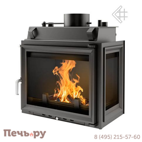 Каминная топка Kratki Maja/PW/BP/12/W (стекло справа) фото