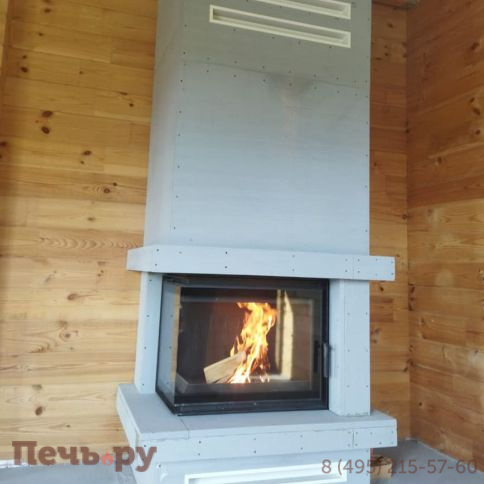 Каминная топка Kratki Oliwia/L/BS (угловое стекло слева) фото 5