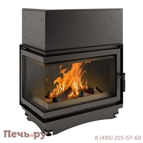 Каминная топка Kratki Oliwia/L/BS (угловое стекло слева) фото