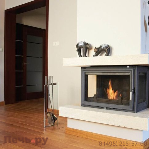 Каминная топка Kratki Oliwia/LP (стекло слева-справа) фото 2