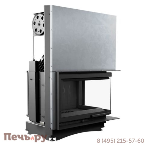 Каминная топка Kratki Oliwia/P/BS/G (угловое стекло справа,гильотина) фото 3