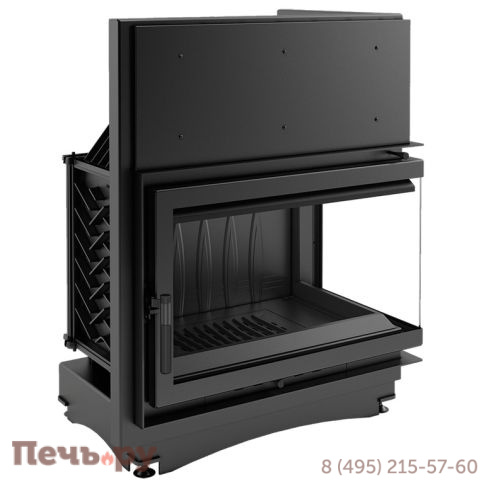 Каминная топка Kratki Oliwia/P/BS (угловое стекло справа) фото 4