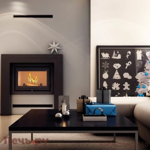 Каминная топка Kratki Oliwia/PW/22/W/Deco, змеевик фото 2