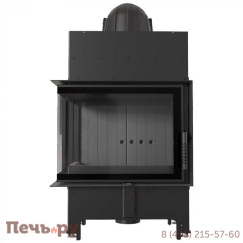 Каминная топка Kratki Pro Floki L/P/BS черная футеровка, с доводчиком фото 5