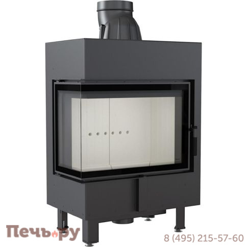 Каминная топка Kratki Pro Lucy/12/L/BS, стекло слева фото 4