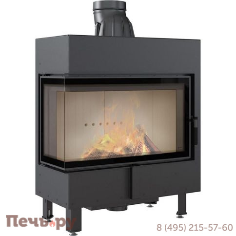 Каминная топка Kratki Pro Lucy/12/L/BS, стекло слева фото