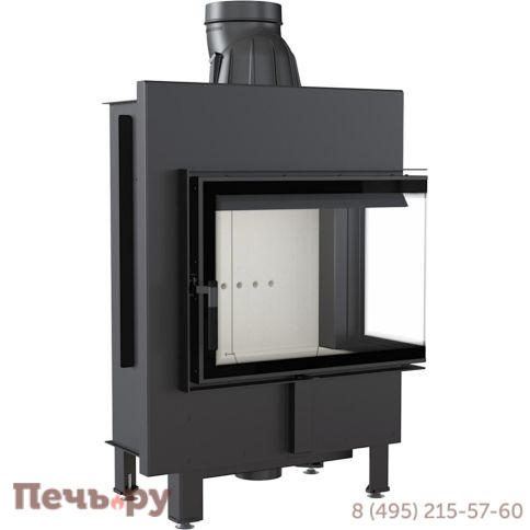 Каминная топка Kratki Pro Lucy/12/P/BS, стекло справа фото 3