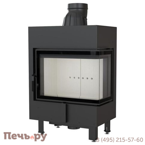 Каминная топка Kratki Pro Lucy/12/P/BS, стекло справа фото 4