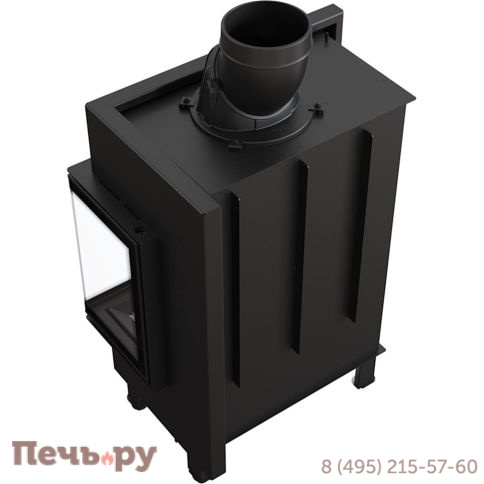 Каминная топка Kratki Pro Lucy/12/P/BS, стекло справа фото 5