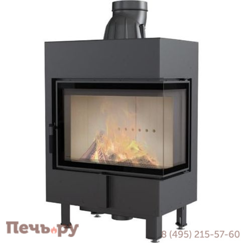 Каминная топка Kratki Pro Lucy/12/P/BS, стекло справа фото