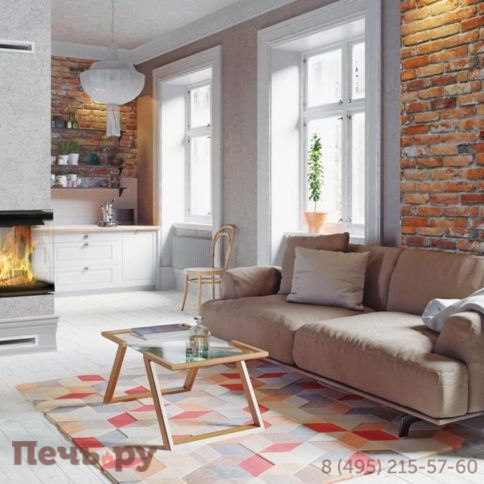 Каминная топка Kratki Pro Lucy/12/slim/L/BS стекло слева фото 4