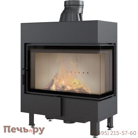 Каминная топка Kratki Pro Lucy/14/P/BS, Г-образное стекло справа фото