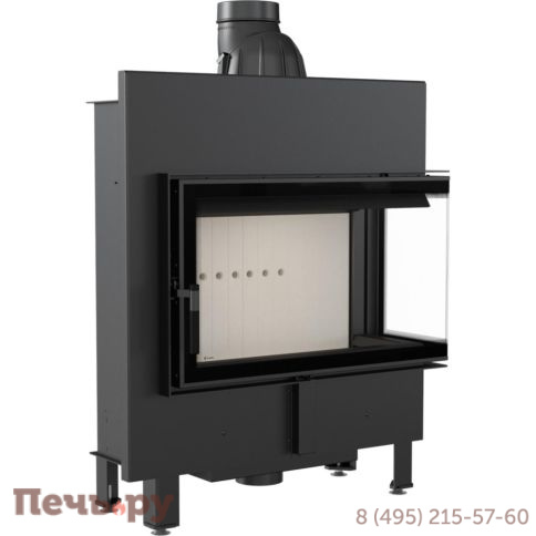 Каминная топка Kratki Pro Lucy/14/Slim/P/BS, Г-образное стекло справа фото 4