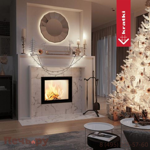 Каминная топка Kratki Pro Nadia/12 Termotec Black фото 3