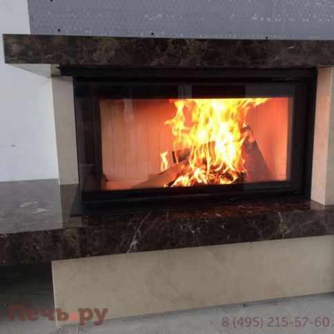 Каминная топка Kratki Pro Nadia/14/L/BS/G (гильотина) фото 4