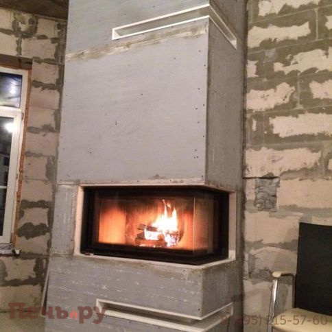 Каминная топка Kratki Pro Nadia/14/P/BS/G (гильотина) фото 4