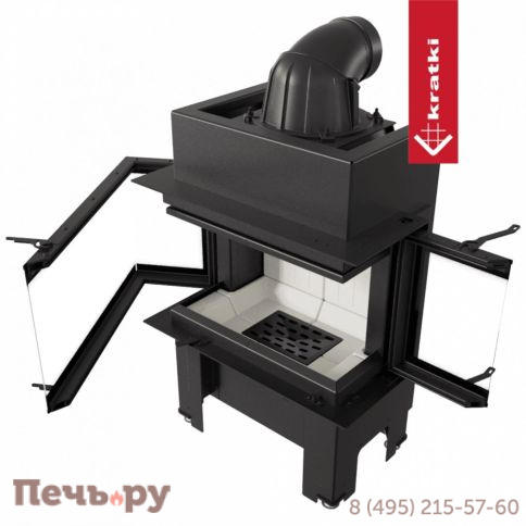 Каминная топка Kratki Pro NBC 680/280 7кВт фото 6
