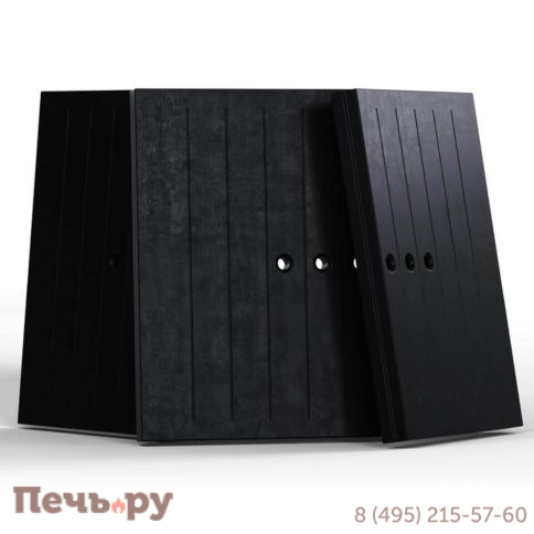 Каминная топка Kratki Pro NBU, П-образное стекло, гильотина фото 2