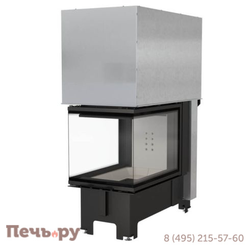 Каминная топка Kratki Pro NBU, П-образное стекло, гильотина фото 5