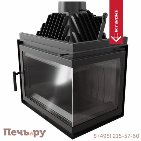 Каминная топка Kratki Simple/Z/S/BS (угловое стекло) фото 6