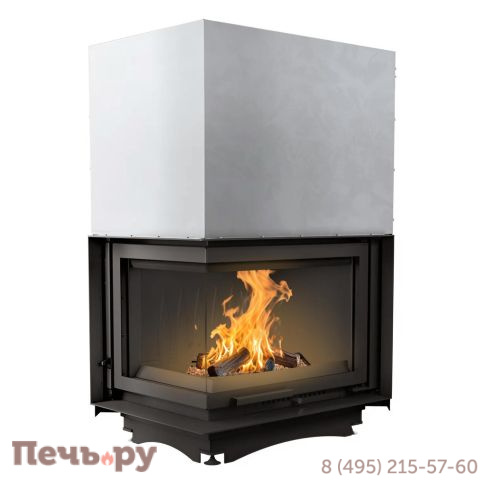 Каминная топка Kratki Zuzia/L/BS/G (угловое стекло слева, гильотина) фото