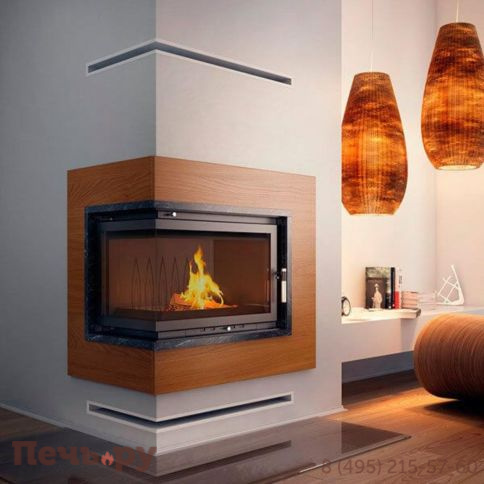 Каминная топка Kratki Zuzia/L/BS (угловое стекло слева) фото 2