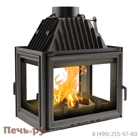 Каминная топка Kratki Zuzia/LPT (тунель, стекло слева-справа) фото