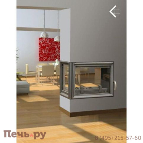 Каминная топка Kratki Zuzia/LT (тунель, стекло слева) фото 2