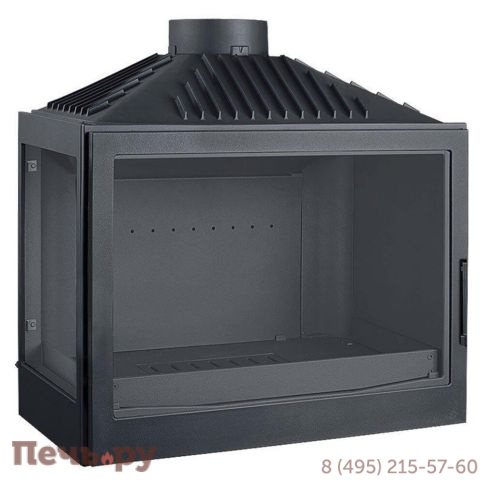 Каминная топка Liseo Castiron LCI 007 GFL, стекло слева фото