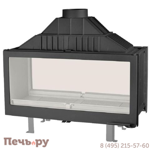 Каминная топка Liseo Castiron LCI 11 GDF, двусторонняя (180мм) фото