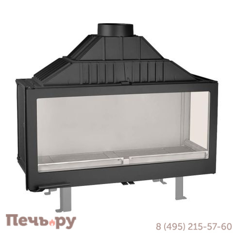 Каминная топка Liseo Castiron LCI 11 GFR, стекло справа (180мм) фото