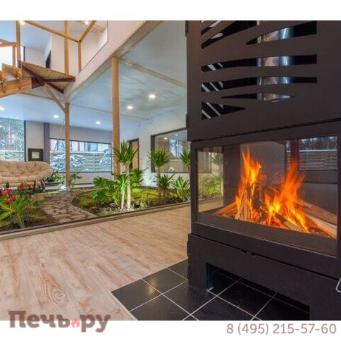 Каминная топка Liseo Castiron LCI 7 G4 с подводом внешнего воздуха фото 2