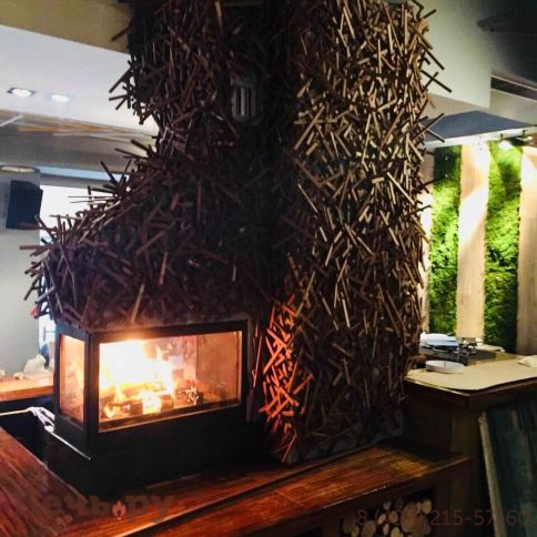 Каминная топка Liseo Castiron LCI 7 GDFS с подводом внешнего воздуха фото 2