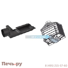 Каминная топка Liseo Castiron LCI 7 GF с подводом внешнего воздуха фото 2