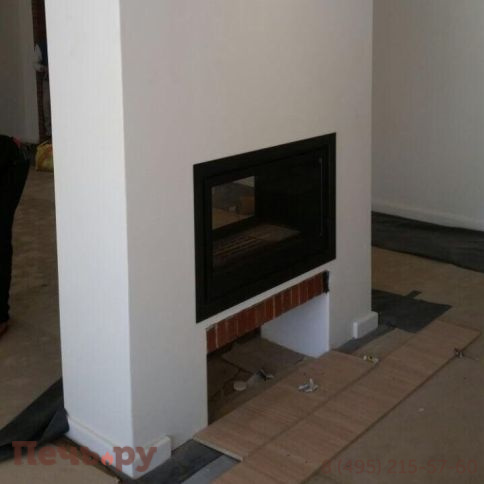 Каминная топка Liseo Castiron LCI 9 GDF двусторонняя фото 6