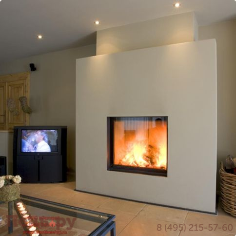 Каминная топка M-design Luna 1000 V Gold+ (Луна 1000 V Голд+) фото 2