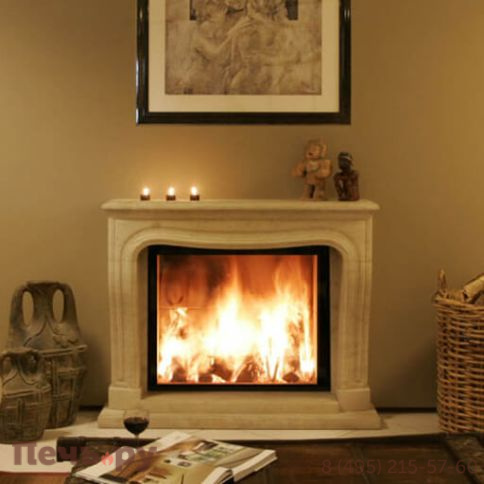 Каминная топка M-design Luna 850 V Gold+ (Луна 850 V Голд+) фото