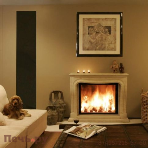 Каминная топка M-design Luna 850 V Gold+ (Луна 850 V Голд+) фото 3