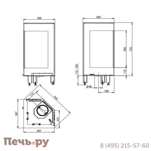 Каминная топка Nordpeis S-31A фото 2
