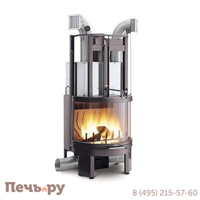 Каминная топка Palazzetti Ecomonoblocco 66 round 180° фото