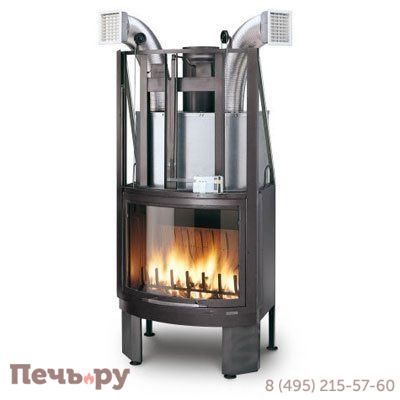 Каминная топка Palazzetti Ecomonoblocco 66 V08 round фото
