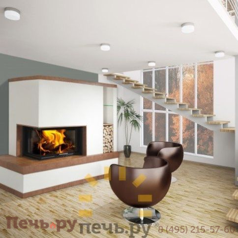 Каминная топка Romotop Angle R/L 2G L 66.51.44, Akum фото 2